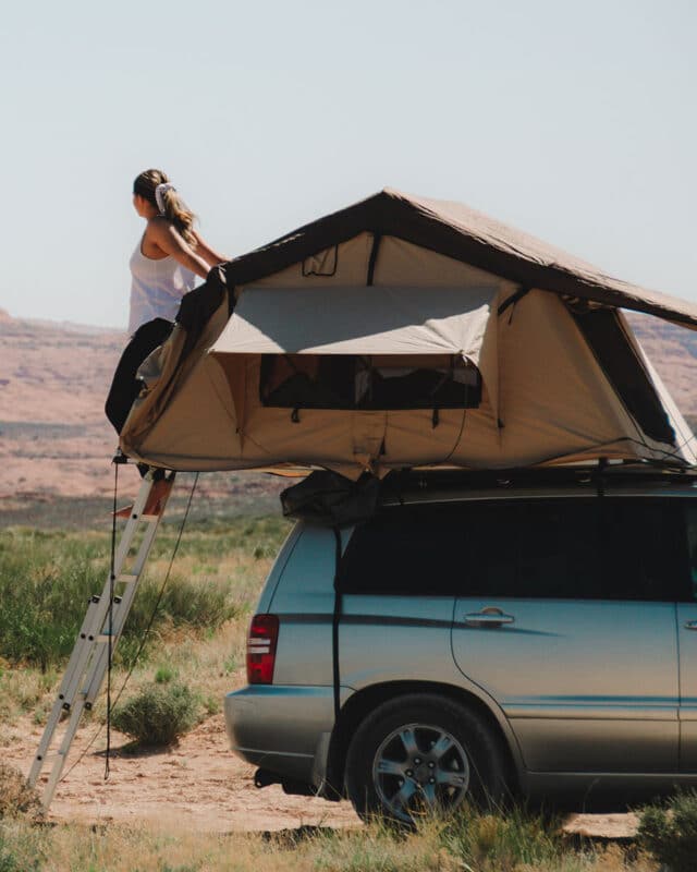 Rooftop Tent in Glen Canyon