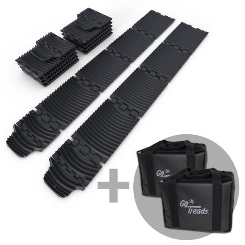 Large Vehicle Kit - Black - two pairs of XL GoTreads plus two bags