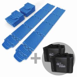 Large Vehicle Kit - Blue - two pairs of XL GoTreads plus two bags