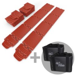 Large Vehicle Kit - Orange - two pairs of XL GoTreads plus two bags