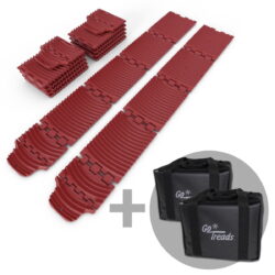 Large Vehicle Kit - Red - two pairs of XL GoTreads plus two bags