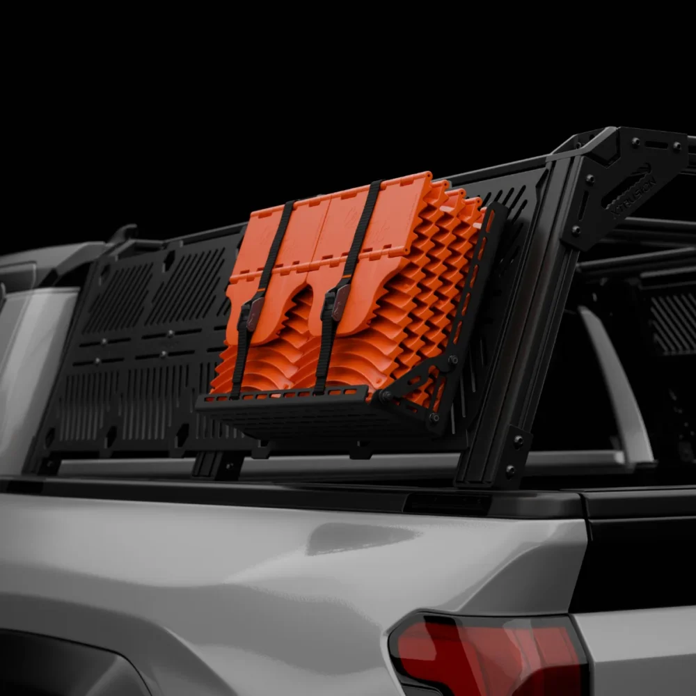 GoRack Double GoTreads Mount on Xtrusion Overland Rack GoRack Double GoTreads Mount on Xtrusion Overland Rack