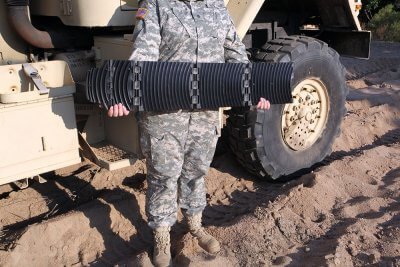 Military version of GoTreads Traction Device in Sand